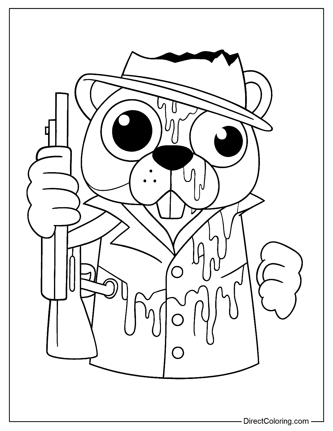 Sprunki Bobrito Bandito Coloring Page